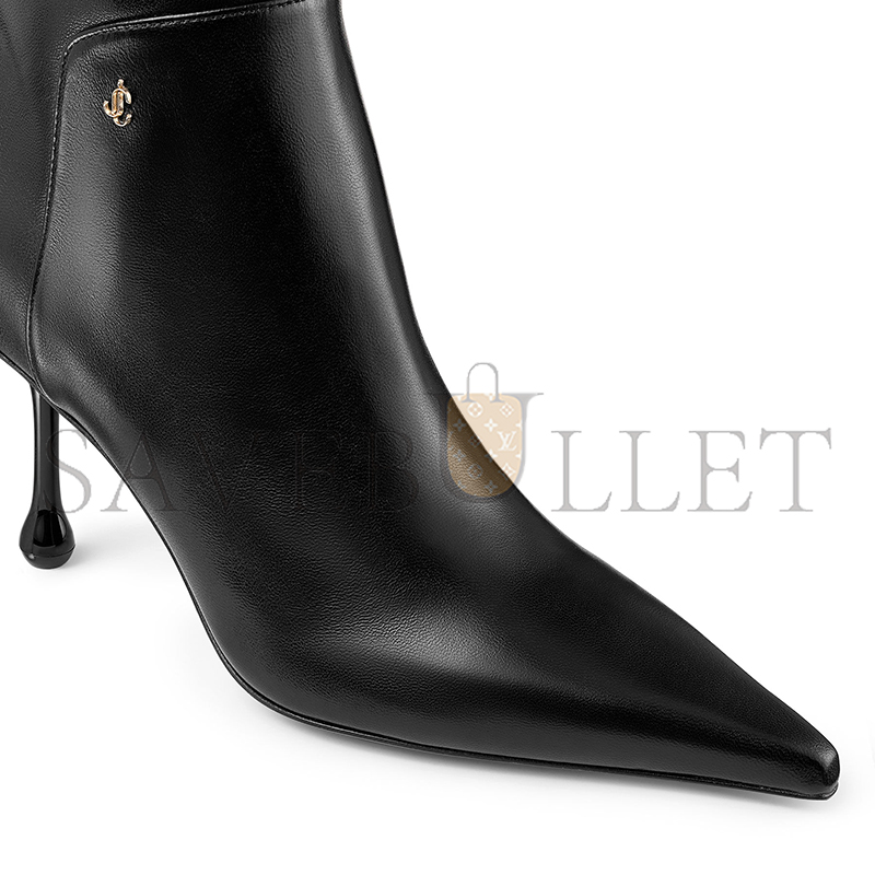 JIMMY CHOO CYCAS ANKLE BOOT 80 BLACK NAPPA LEATHER ANKLE BOOTS CYCASAB80NAP010003 JIMMY CHOO CYCAS ANKLE BOOT 80 BLACK NAPPA LEATHER ANKLE BOOTS CYCASAB80NAP010003